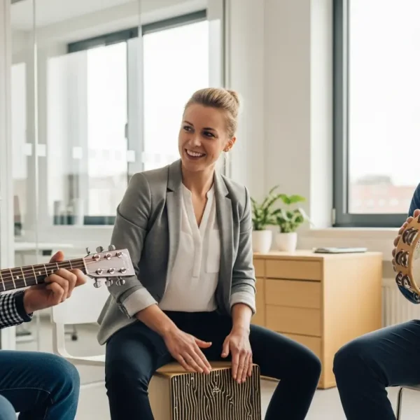 Musik als Teamsprache: Wie gemeinsames Musizieren die Zusammenarbeit im Beruf stärkt